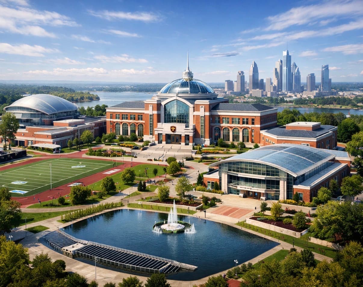 School of AI campus aerial view